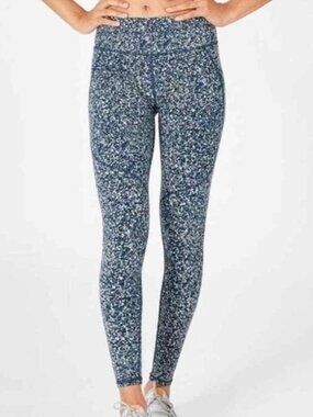 Sweaty Betty The Power Leggings - Hexagon Blue - Womens Size XS